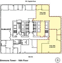 425 W Capitol Ave, Little Rock, AR for lease Floor Plan- Image 1 of 3