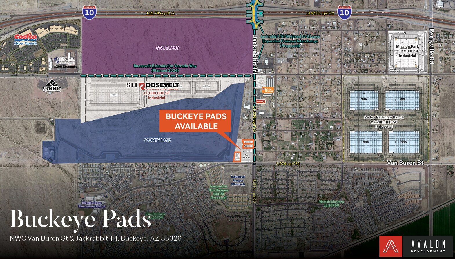 NWC of Van Buren & JackRabbit Trail, Buckeye, AZ for lease Building Photo- Image 1 of 4