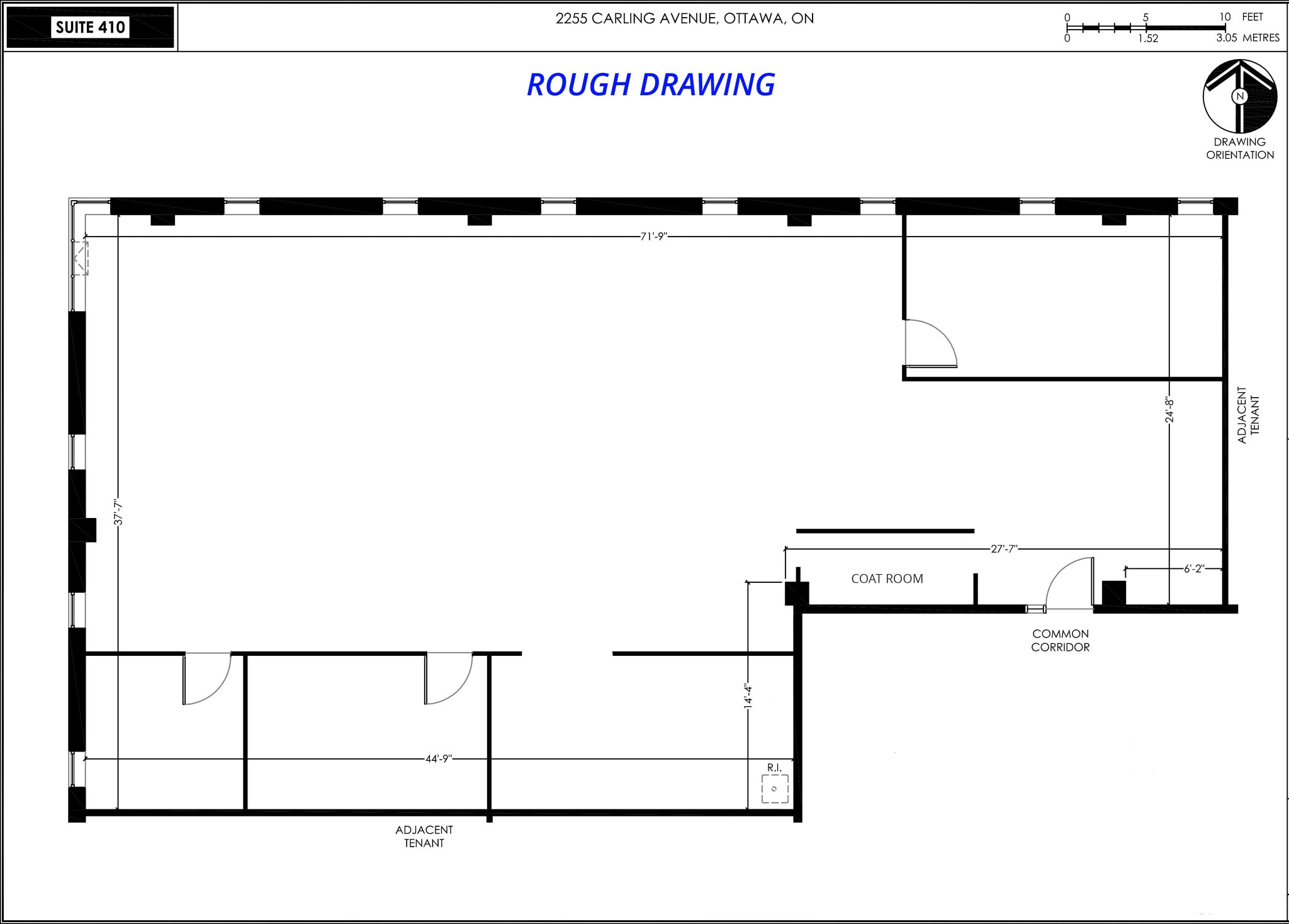 2255 Carling Ave, Ottawa, ON à louer Plan d’étage- Image 1 de 8
