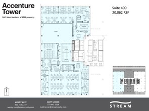 500 W Madison St, Chicago, IL à louer Plan d  tage- Image 1 de 1