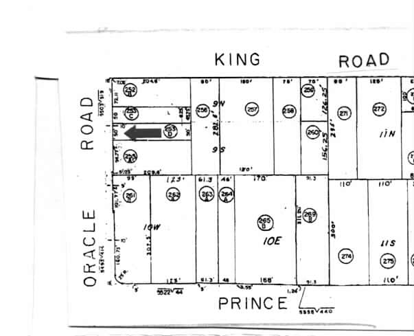 3656 N Oracle Rd, Tucson, AZ for sale - Plat Map - Image 2 of 2