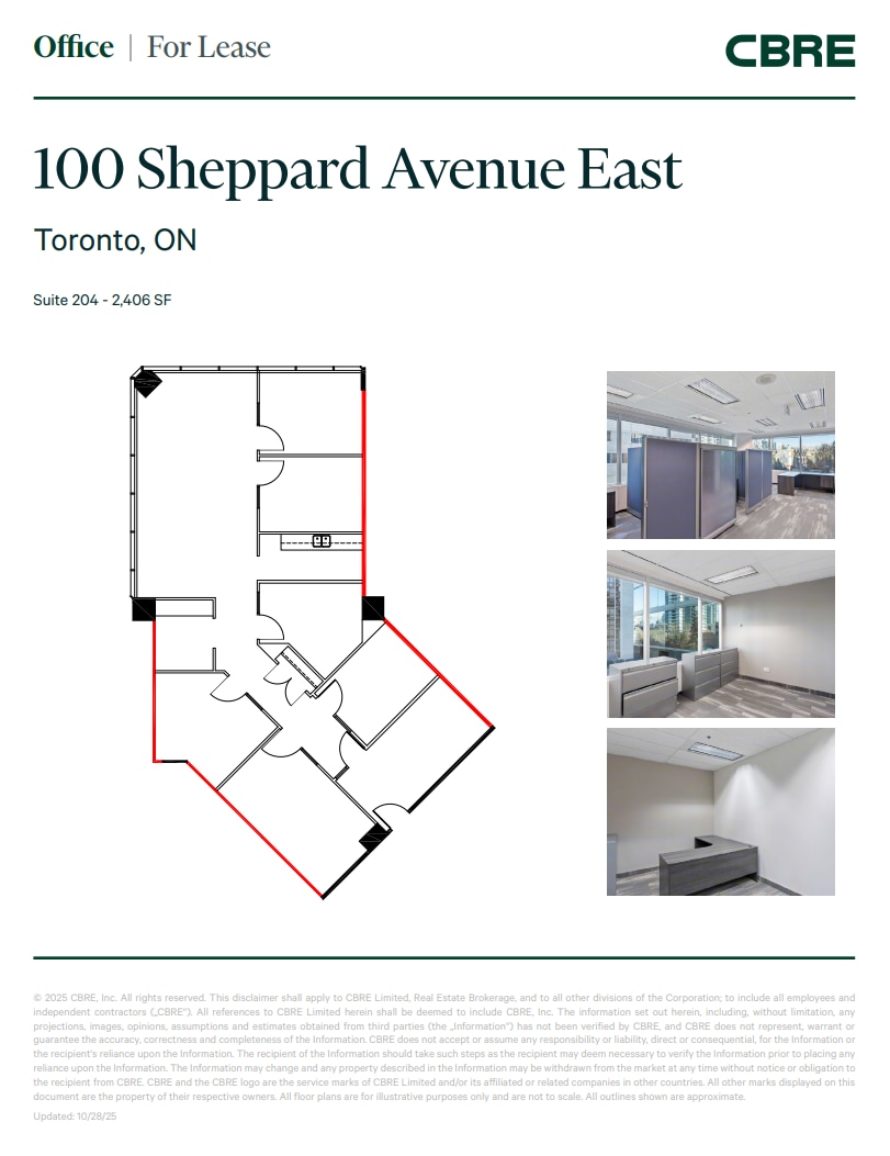 100 Sheppard Ave E, Toronto, ON for lease Floor Plan- Image 1 of 1