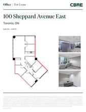 100 Sheppard Ave E, Toronto, ON for lease Floor Plan- Image 1 of 1