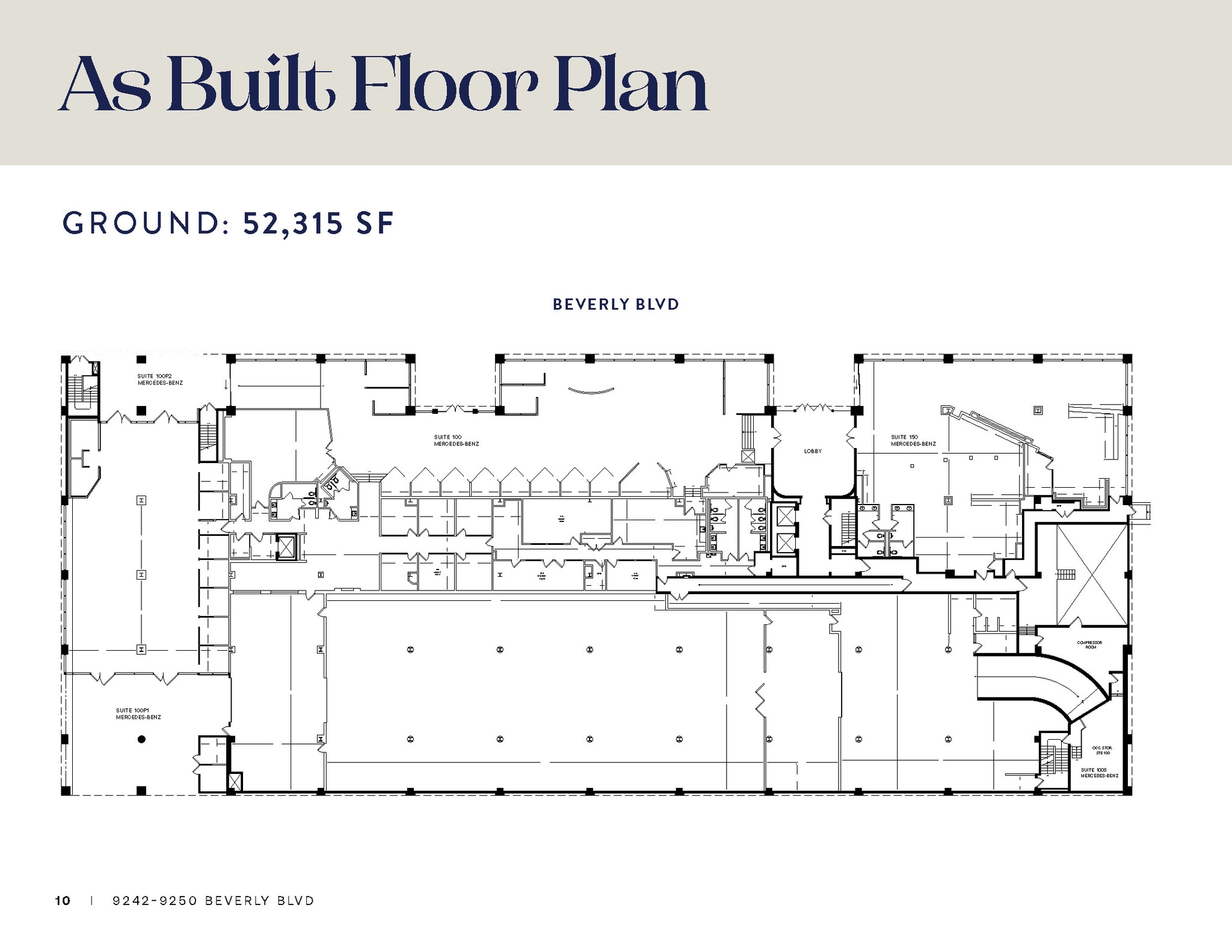9242 Beverly Blvd, Beverly Hills, CA for lease Floor Plan- Image 1 of 5