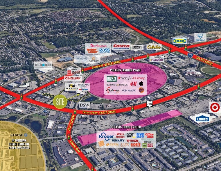 1170-1194 Polaris Pky, Columbus, OH for lease - Aerial - Image 1 of 14