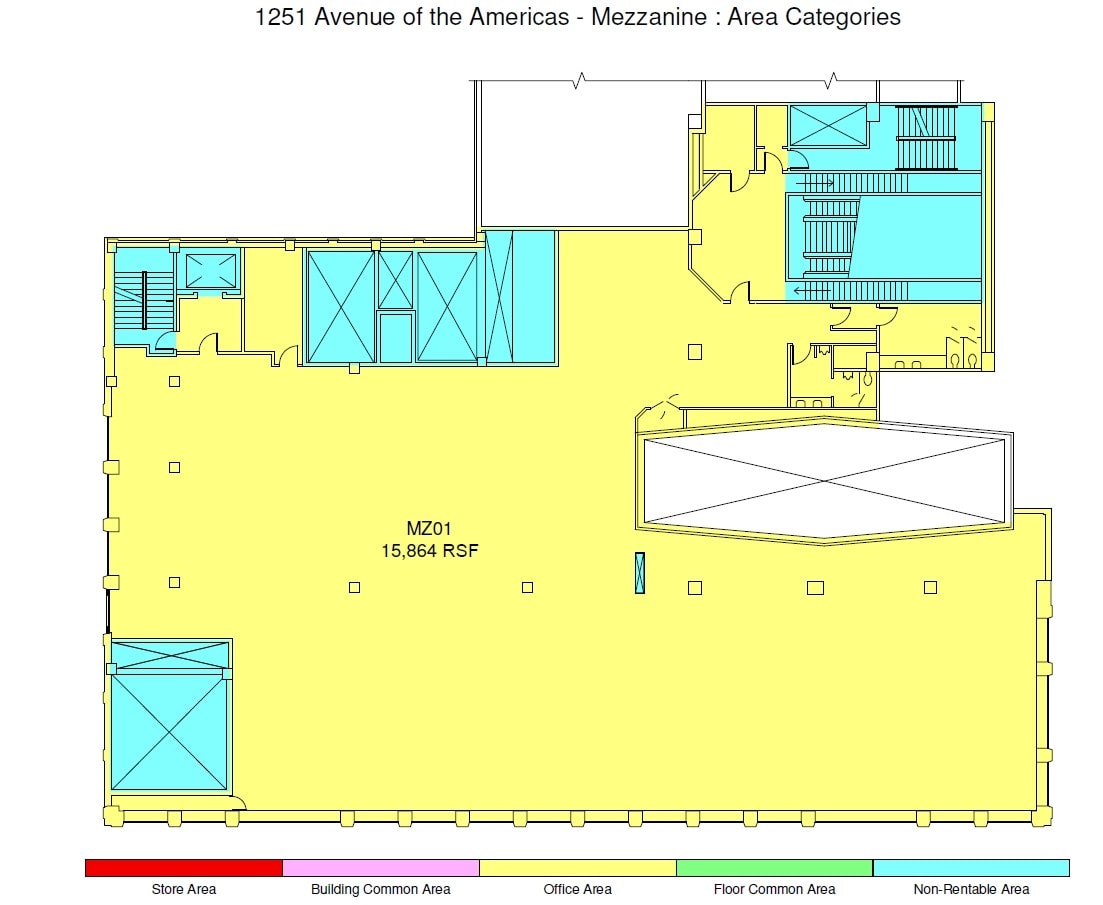 1251 Avenue of the Americas, New York, NY for lease Floor Plan- Image 1 of 3