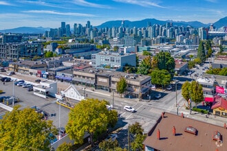 301-309 W Broadway, Vancouver, BC - AERIAL  map view