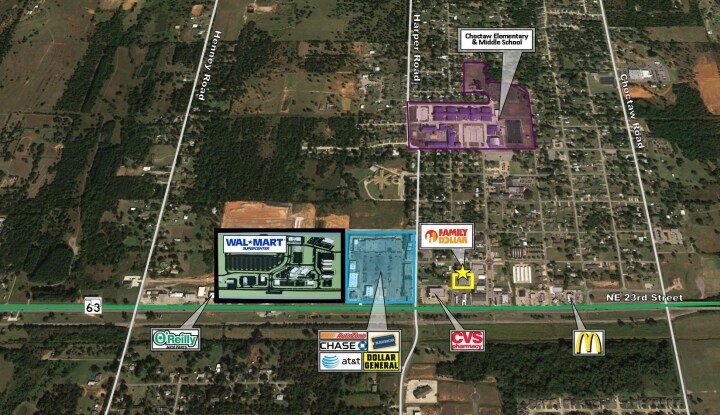 2426 N Hawkins, Choctaw, OK à louer - Aérien - Image 2 de 13