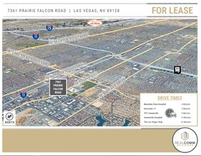 7361 Prairie Falcon Rd, Las Vegas, NV - AERIAL  map view