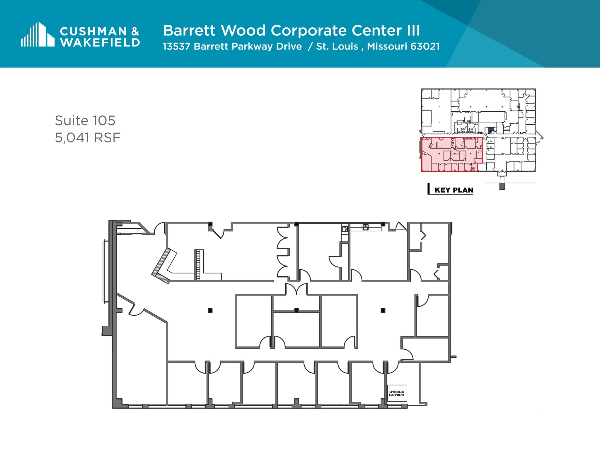 13537 Barrett Parkway Dr, Ballwin, MO à louer Plan de site- Image 1 de 1