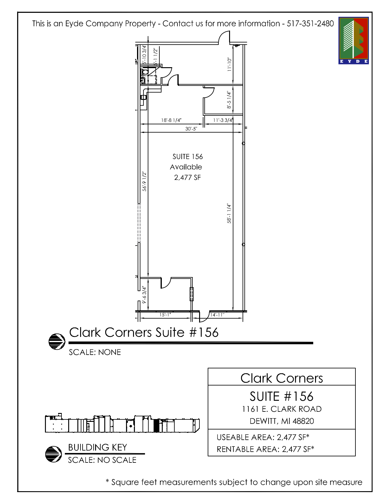 1161 E Clark Rd, Dewitt, MI for lease Floor Plan- Image 1 of 1