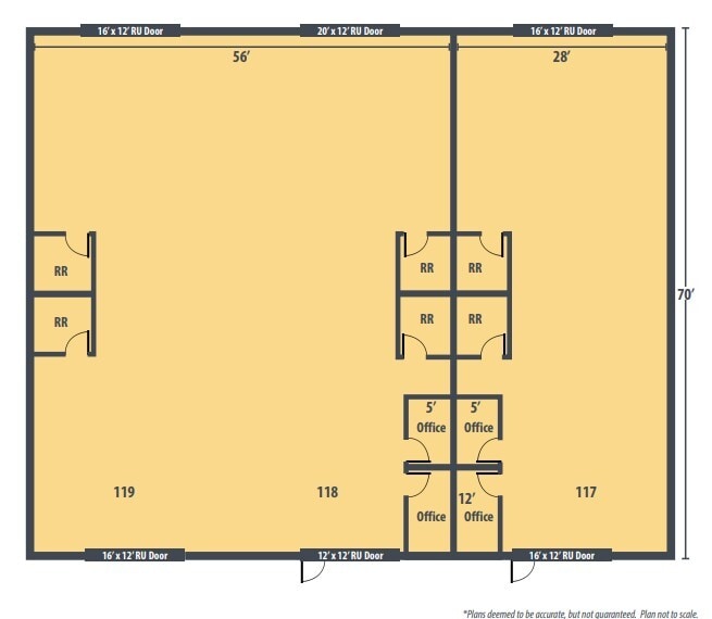 7001 White Ln, Bakersfield, CA à louer Plan d’étage- Image 1 de 2