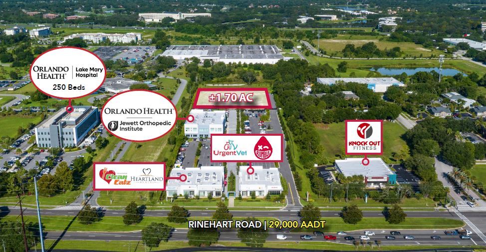 462 Rinehart Rd, Lake Mary, FL à vendre - Aérien - Image 3 de 9