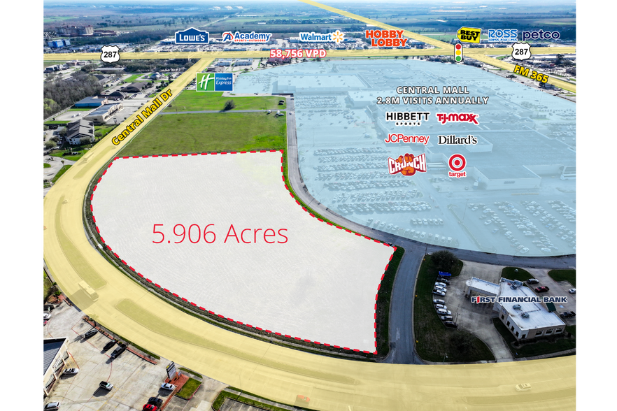 Central Mall, Port Arthur, TX for sale - Primary Photo - Image 1 of 2