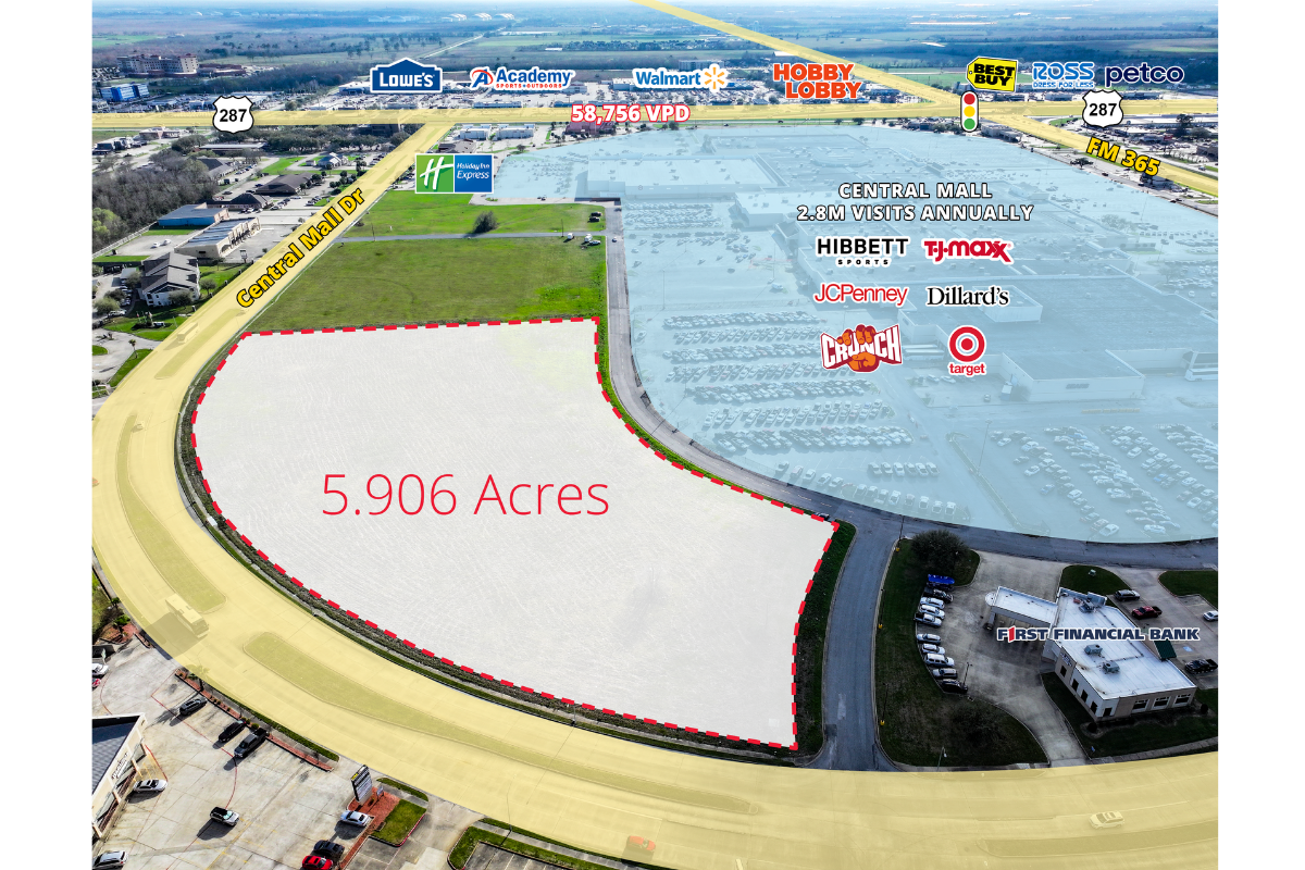 Central Mall, Port Arthur, TX for sale Primary Photo- Image 1 of 3