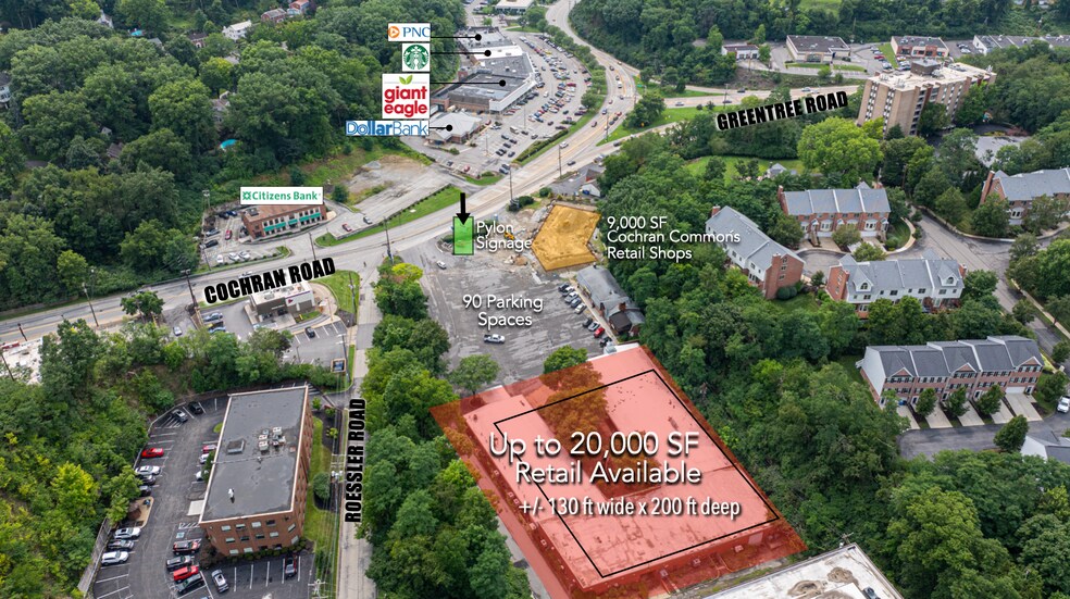 1910 Cochran Rd, Pittsburgh, PA à louer - Photo du bâtiment - Image 1 de 1