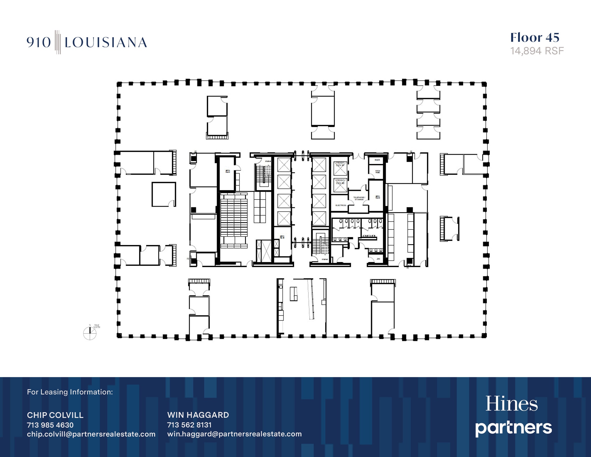 910 Louisiana St, Houston, TX à louer Plan d’étage- Image 1 de 1