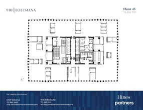 910 Louisiana St, Houston, TX à louer Plan d’étage- Image 1 de 1