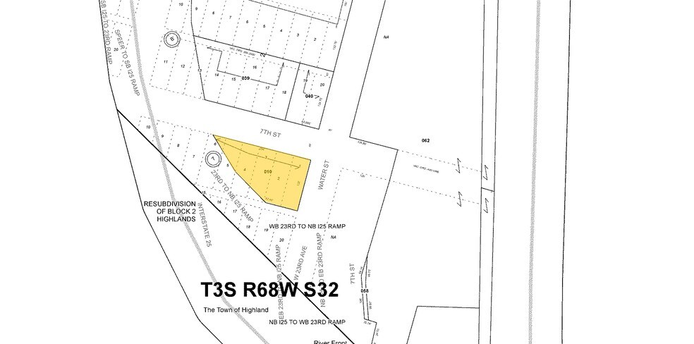 695 Water St, Denver, CO à vendre - Plan cadastral - Image 2 de 3