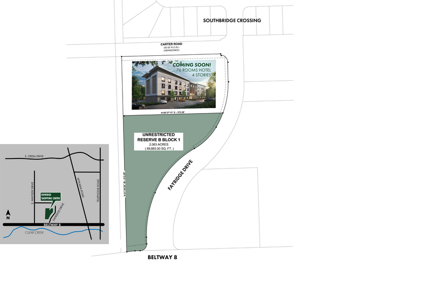 Fayridge Drive at Sam Houston Tollway South, Houston, TX à louer - Plan de site - Image 2 de 3