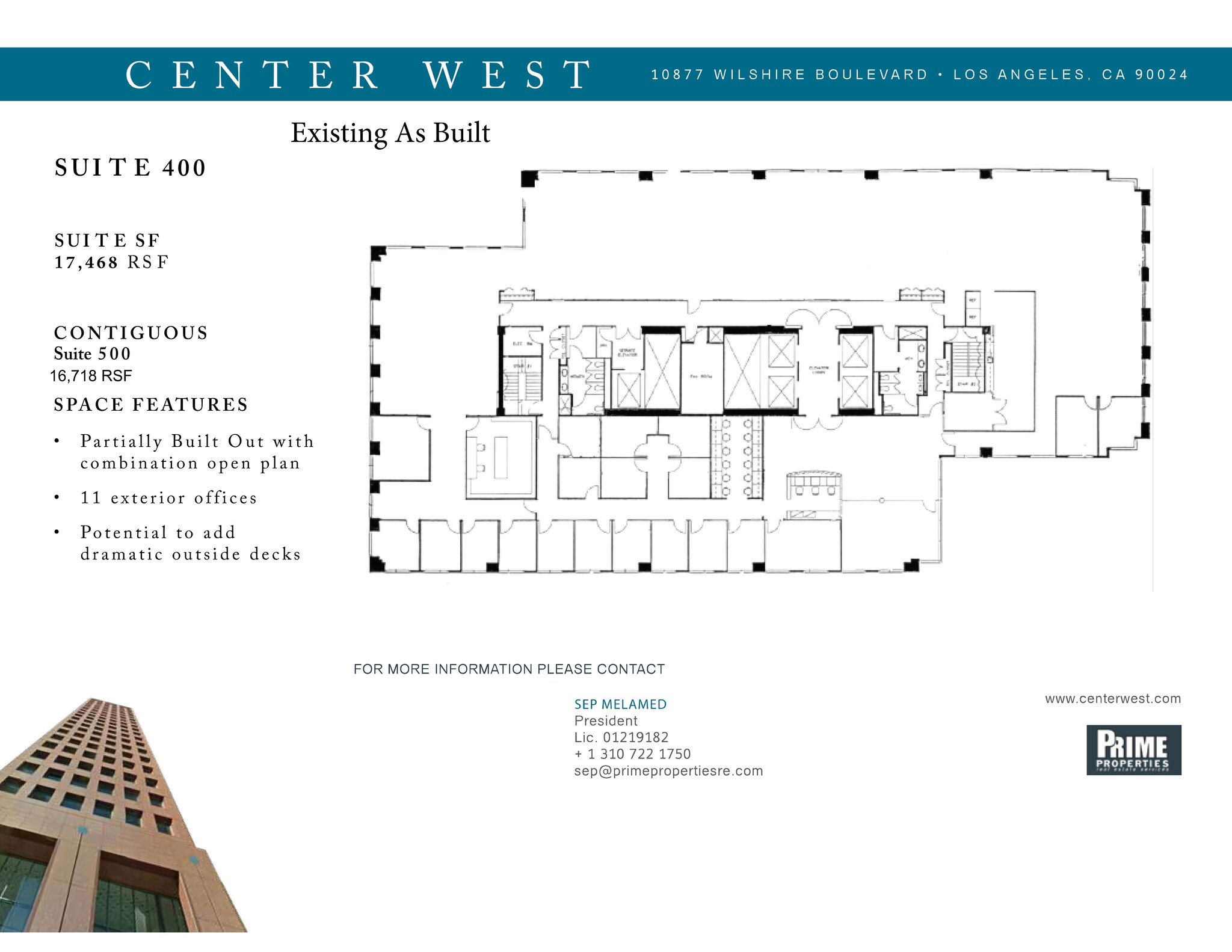 10877 Wilshire Blvd, Los Angeles, CA à louer Plan de site- Image 1 de 1