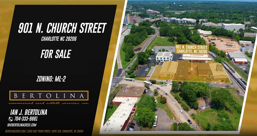 901 N Church St, Charlotte, NC à vendre - Vidéo sur l’inscription commerciale - Image 2 de 20