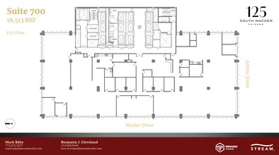 125 S Wacker Dr, Chicago, IL à louer Plan d’étage- Image 1 de 1