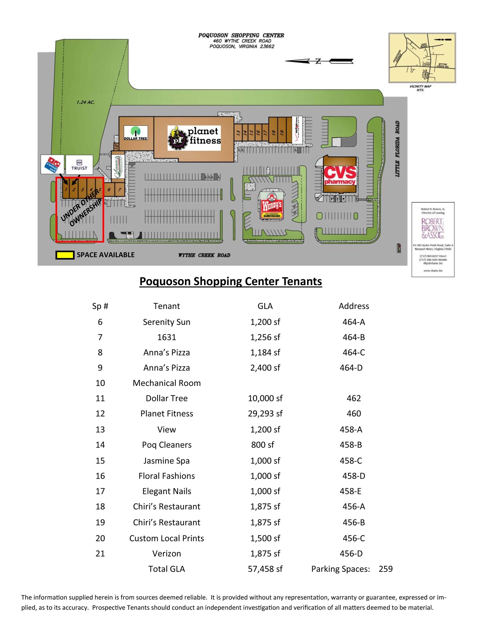 460 Wythe Creek Rd, Poquoson, VA à louer Plan de site- Image 1 de 2