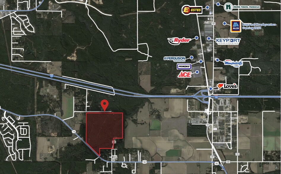 US Highway 90, Loxley, AL à vendre - Aérien - Image 2 de 2