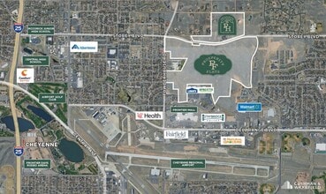 Rue Terre, Cheyenne, WY - Aerial map view