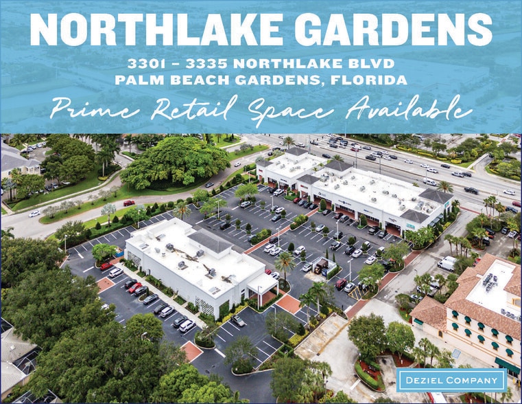 3301-3335 Northlake Blvd, Palm Beach Gdns, Palm Beach Gardens, FL for lease - Aerial - Image 1 of 9