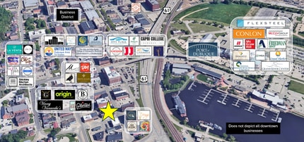 101-123 Main St, Dubuque, IA - Aérien  Vue de la carte