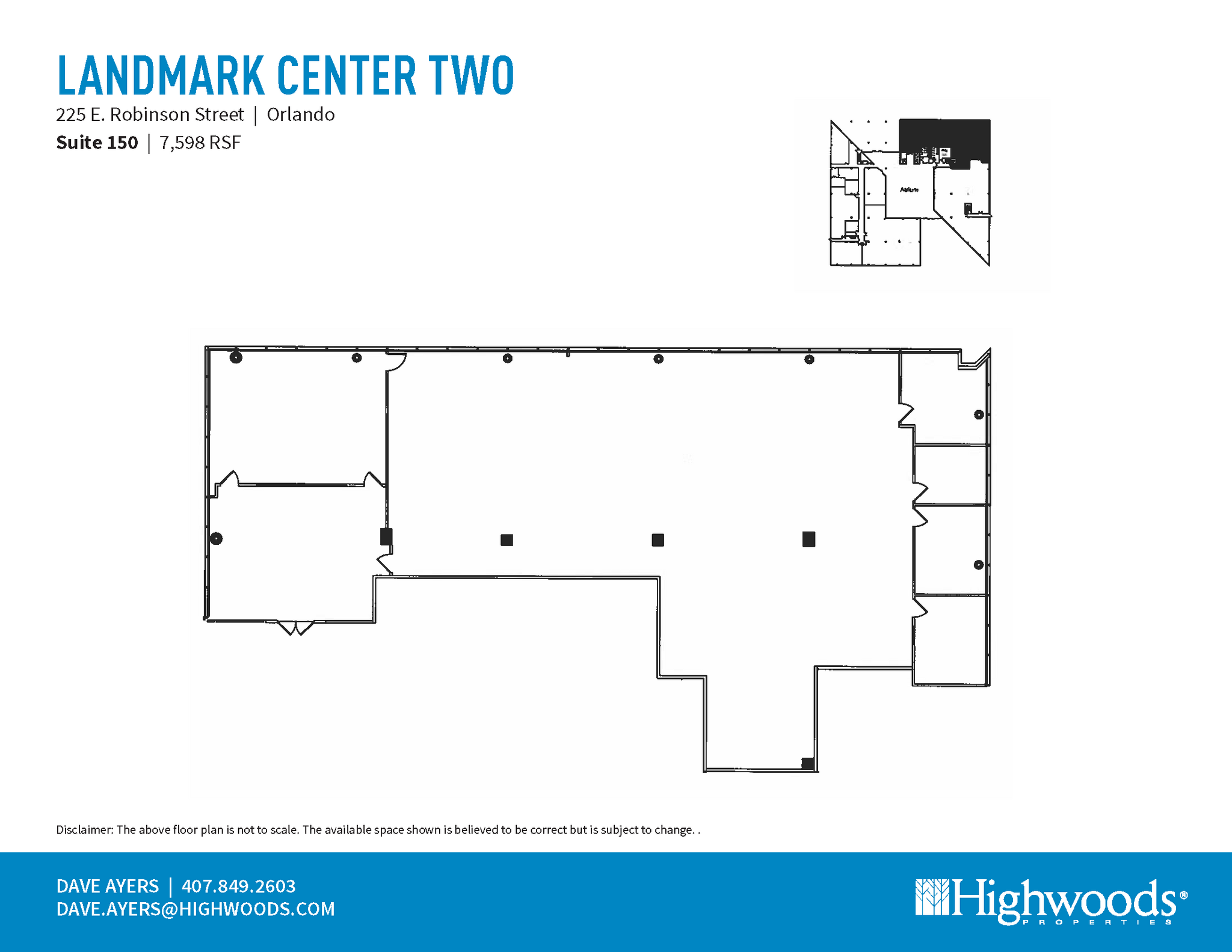 225 E Robinson St, Orlando, FL à louer Plan d  tage- Image 1 de 1