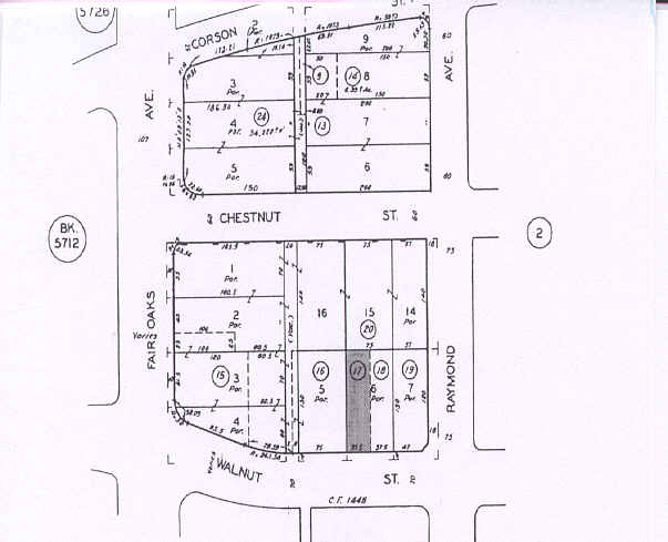 47-49 E Walnut St, Pasadena, CA à vendre - Plan cadastral - Image 2 de 11