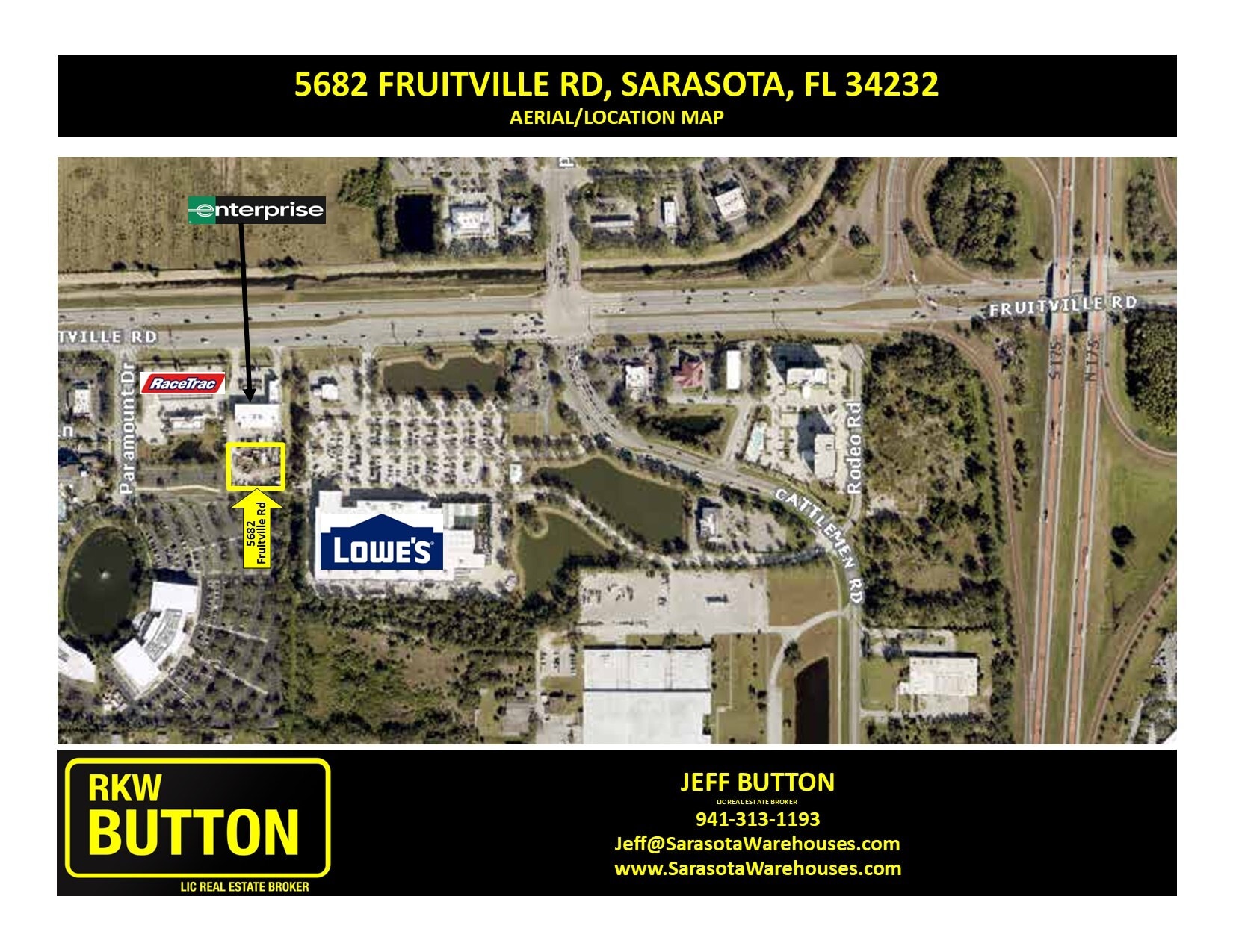 5682 Fruitville Rd, Sarasota, FL for lease Aerial- Image 1 of 7