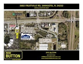 5682 Fruitville Rd, Sarasota, FL - AERIAL map view
