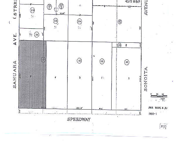 5905 E Speedway Blvd, Tucson, AZ à louer - Plan cadastral - Image 2 de 15