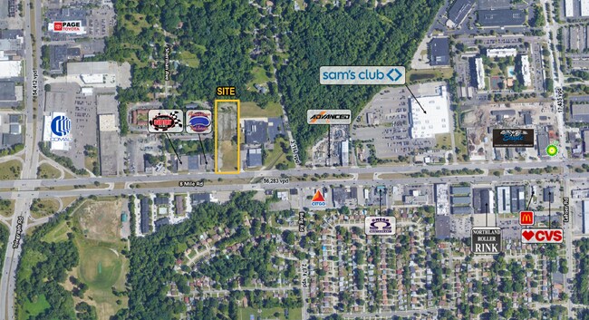 Plus de détails pour 23050 W 8 Mile Rd, Southfield, MI - Terrain à vendre