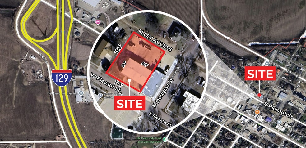 105 W Pleasant St, Elk Point, SD à louer - Photo du bâtiment - Image 2 de 4