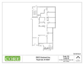 26622 Woodward Ave, Royal Oak, MI for lease Floor Plan- Image 1 of 1
