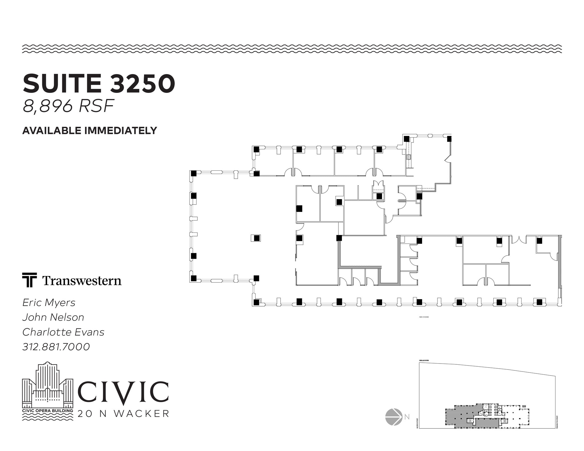 20 N Wacker Dr, Chicago, IL à louer Plan d’étage- Image 1 de 1