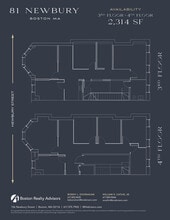 81 Newbury St, Boston, MA for lease Floor Plan- Image 1 of 4