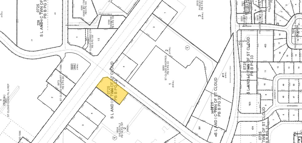 4301 13th St, Saint Cloud, FL à vendre - Plan cadastral - Image 3 de 3