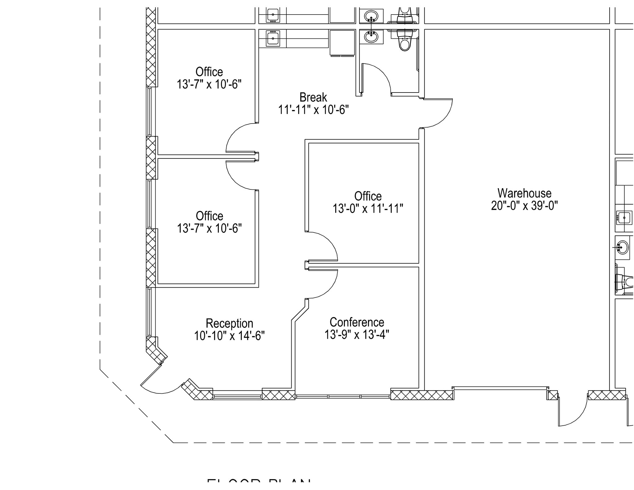 2519 N Frazier St, Conroe, TX for lease Site Plan- Image 1 of 7