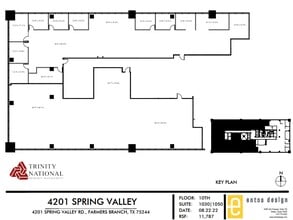 4201 Spring Valley Rd, Dallas, TX à louer Plan d’étage- Image 2 de 3