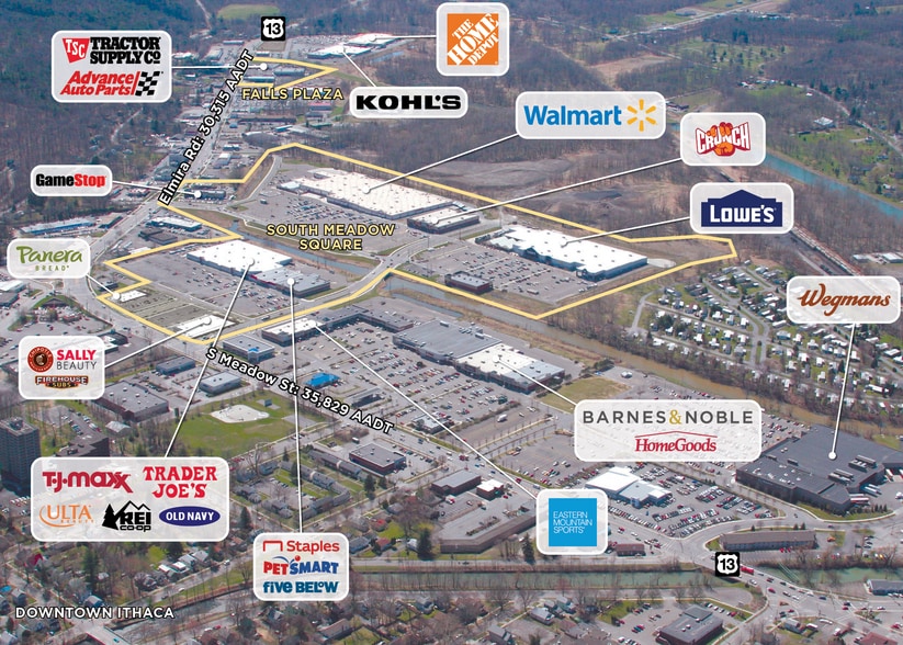 380 Elmira Rd, Ithaca, NY for lease - Aerial - Image 2 of 3