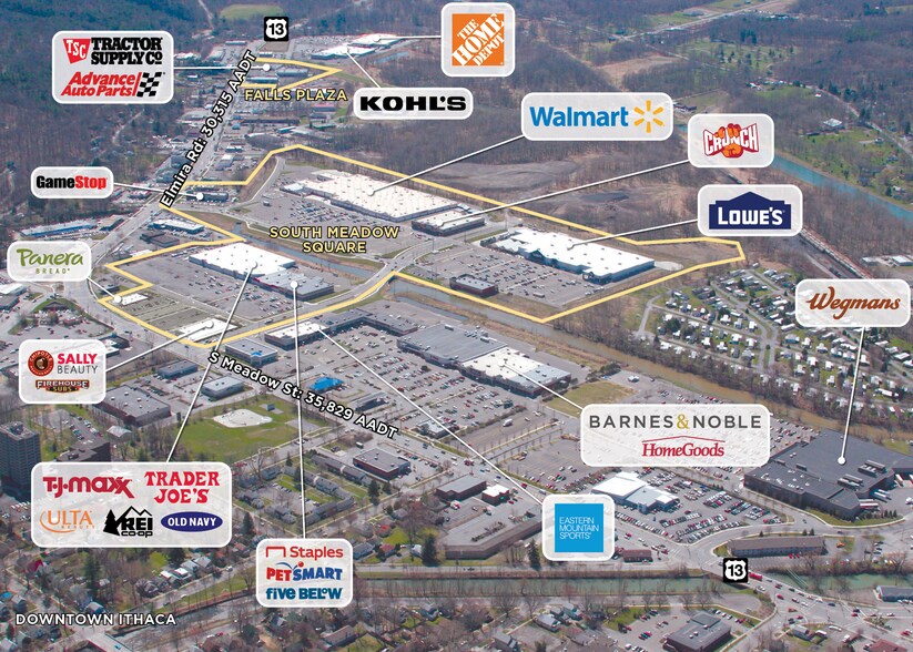 380 Elmira Rd, Ithaca, NY à louer - Aérien - Image 2 de 3