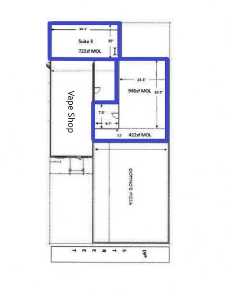 819 SW 19th St, Oklahoma City, OK à louer - Plan d  tage - Image 2 de 5