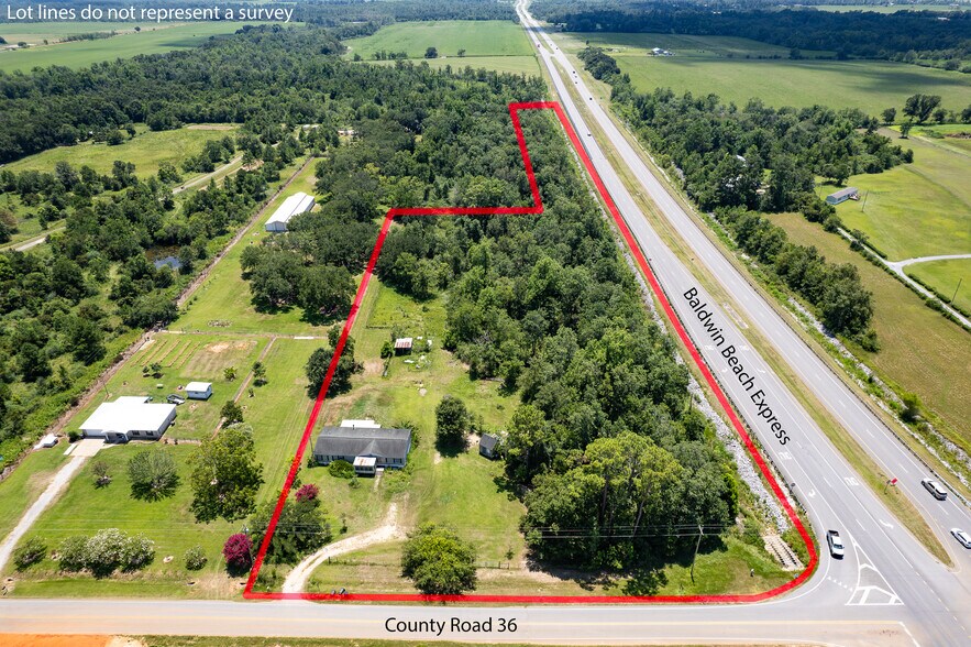 21076 County Road 36, Summerdale, AL à vendre - Aérien - Image 3 de 9