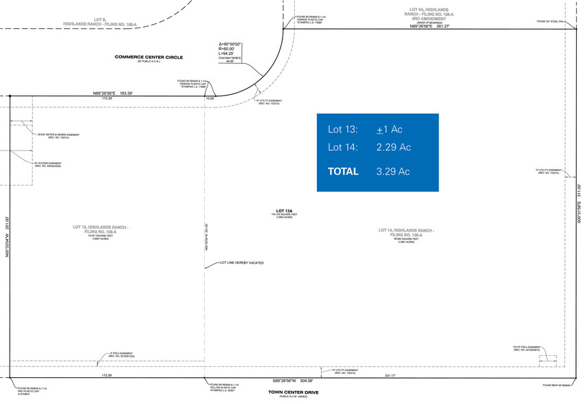 9159 Commerce Center Cir, Highlands Ranch, CO à vendre - Plan de site - Image 2 de 2